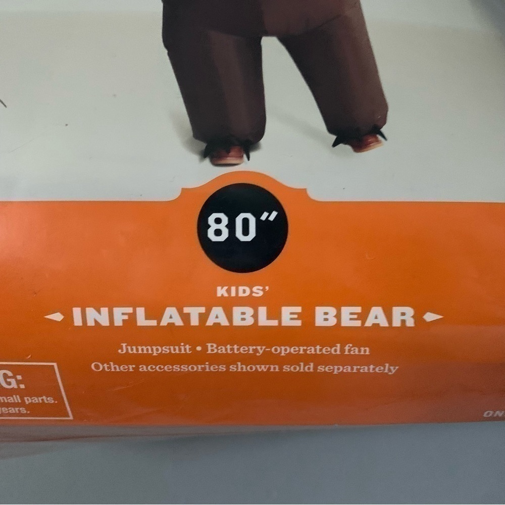 NIP. HYDE & EEK Inflatable Bear Kid Costume - Picture 4 of 4